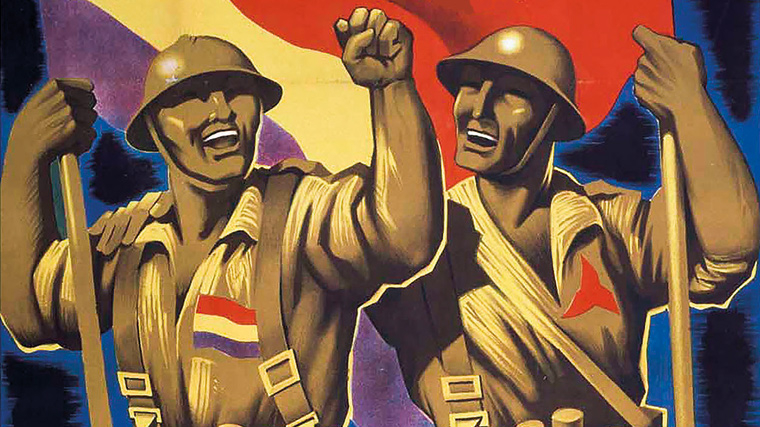 ​Cut out of a Spanish Civil War propaganda poster.
